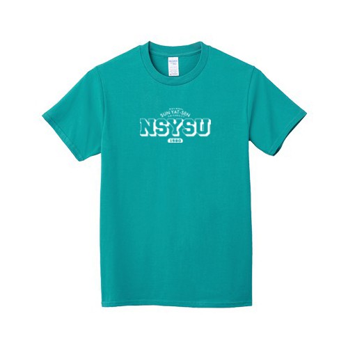 【團購商品,20件起做】NSYSU復古經典款純棉短T_臺灣青 【團購商品,20件起做】NSYSU復古經典款純棉短T_臺灣青