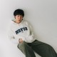 【限量現貨，售完為止】NSYSU立體毛巾繡落肩帽T_麻花白
