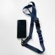【團購商品，10件起做】NSYSU多功機能手機夾片背帶_深藍