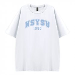 【夏季新品，現貨販售】NSYSU好涼的寬版短T_雪花冰(白)
