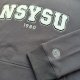 【限量現貨，售完預購】NSYSU立體毛巾繡落肩帽T_摩卡灰