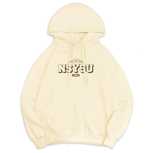 【預購至10/5,10/28陸續出貨】NSYSU冬日輕甜系落肩帽T_奶霜白 【預購至10/5,10/28陸續出貨】NSYSU冬日輕甜系落肩帽T_奶霜白