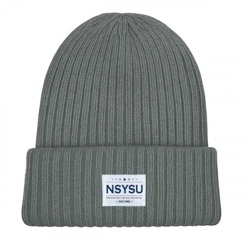 【2025新品上市】NSYSU經典織標QQ毛帽_深灰 【2025新品上市】NSYSU經典織標QQ毛帽_深灰