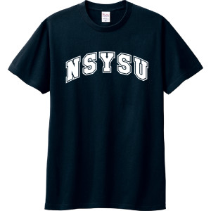 【最後十件,售完不補】NSYSU經典字框純棉短T_深藍