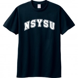 NSYSU經典字框純棉短T_深藍