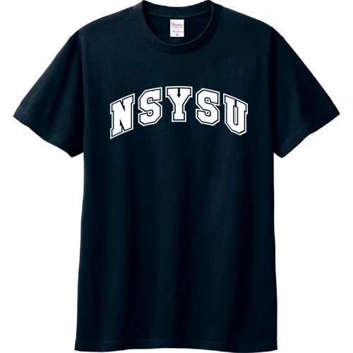 NSYSU經典字框純棉短T_深藍