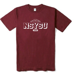 NSYSU復古經典款純棉短T_紅