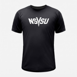 NSYSU經典款超細纖維排汗短T_黑