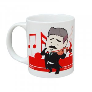 【團購商品，10個起做】NSYSU國父拉琴馬克杯