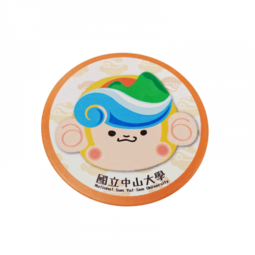 【團購商品，10個起做】NSYSU陶瓷吸水杯墊_大頭獼卡卡