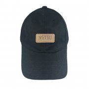 NSYSU皮革標老帽_黑