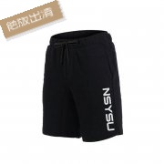 【絕版出清，售完不補】NSYSU休閒有型棉短褲大字款 _黑