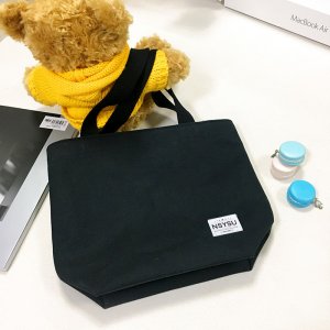 【團購商品，10個起做】NSYSU布標輕巧帆布手提袋_黑
