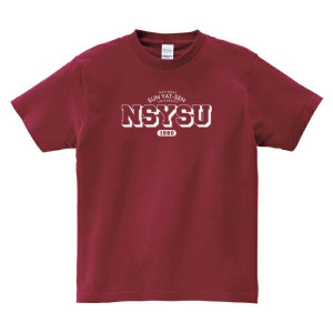 【最後現貨,售完不補】NSYSU復古經典款純棉短T_紅