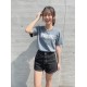 NSYSU經典款慕夏純棉短T_夏夜藍 NSYSU經典款慕夏純棉短T_夏夜藍